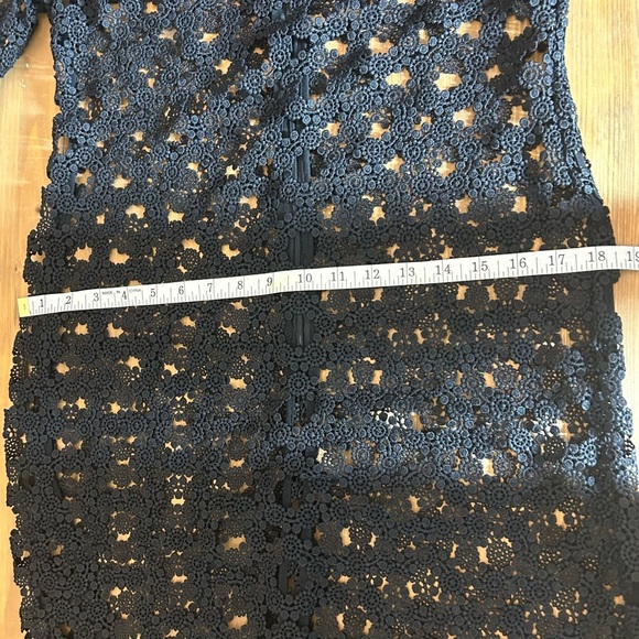 N/Nicholas Revolve Black Lace Crochet Dress Cocktail Witchy Whimsigoth Sexy - Picture 9 of 14